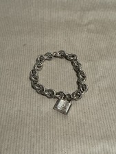 Tiffany & Co. Sterling Silver 1837 Lock Padlock Charm 7.25" Bracelet