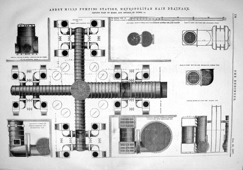 Old 1867 abbey mills pumping - old,