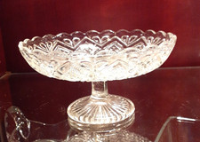 Antique Glass Footed Cake