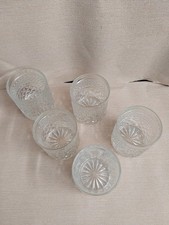 Set 5 Cut Glass Whisky