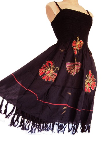 Strappy summer beach dress - strappy,
