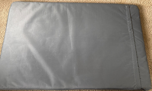 Quilted dog bed - quilted, grey