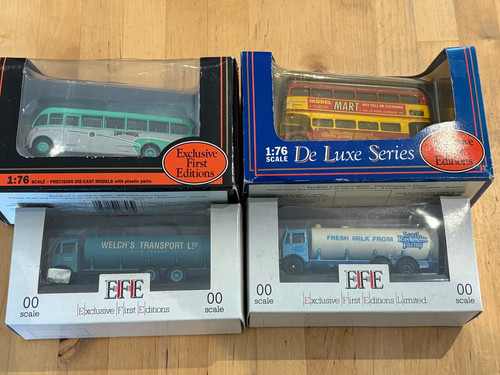 Four boxed efe models - four,