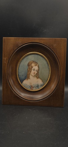 Miniature painted portrait - painted,