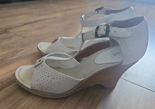 Faith leather wedge sandals - sandals, 6