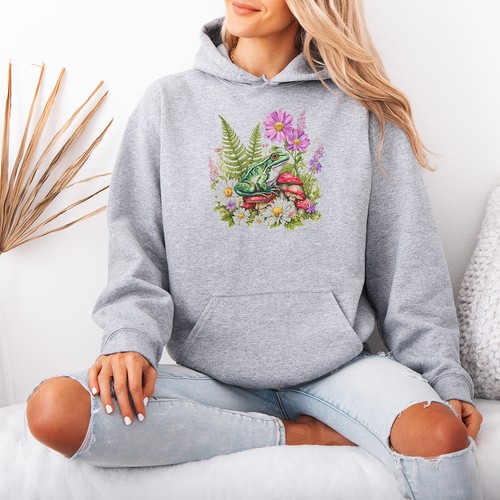 Cottagecore frog womens - cottagecore, hoodie