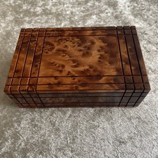 Thuya Wood Japanese Puzzle Box With Secret Compartment Unique 