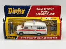 Dinky 269 Ford Transit Police Accident Unit with signs and cones + box +FREE P&P
