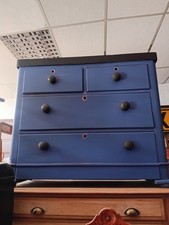 victorian pine chest of