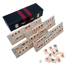 Deluxe Rummy with Wooden Racks