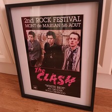 THE CLASH FRAMED A3 TOUR