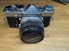 Olympus OM-1 Film Camera & F Zuiko 50mm F1.8 Lens - Leather Case