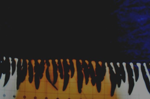 Fringed black solid - fringed,