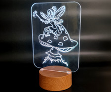 Cartoon Pixie on Toadstool