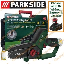 Parkside 12V Pruning Saw Mini Chainsaw - Optional For 2Ah Battery And Charger