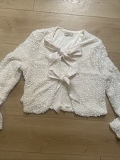 Tesco F&F Sequin Bow Top - 10