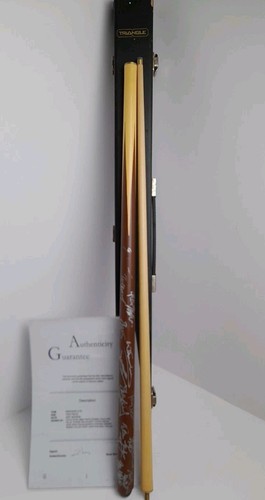 Snooker cue signed - snooker,