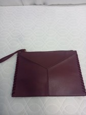 ❤️ Primark Burgundy Clutch Bag Bnwot