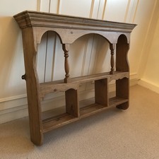 Vintage Pine Kitchen Shelving Unit W90cm H77cm Rustic Country