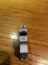 Crabtree B Type 50 Amp Mcb Circuit Breaker Bs 60898 6ka