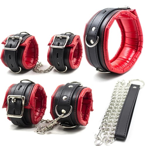 Leather wrist handcuffs - wrist,