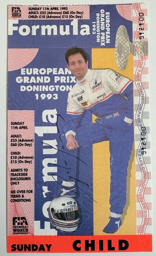 Ayrton senna signed 1993 - senna,