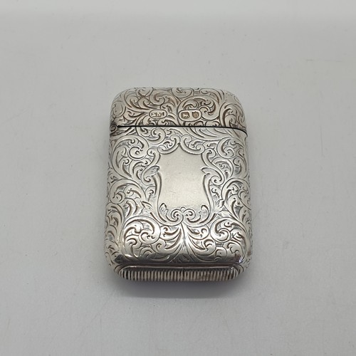 Sterling silver vesta case - sterling,
