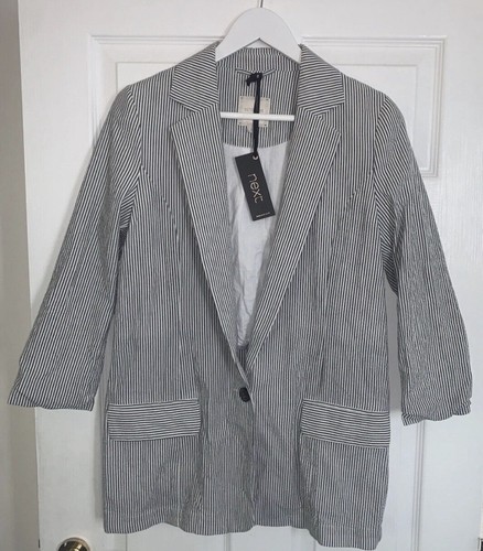 Next stripe blazer length - next,