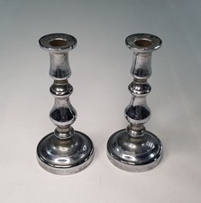 PAIR OF SMALL CHROME PLATED
