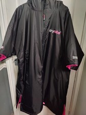 BRAND NEW! dryrobe V3 MODEL Advance Black & Pink 3/4 SLEEVES Size Large  NWOT