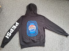 Pepsi Black Hoodie Size Large