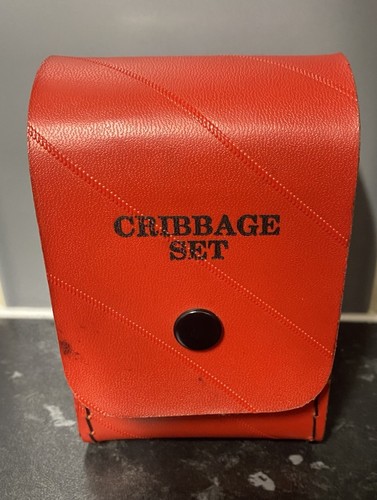 Cribbage set real leather - set,