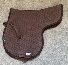 GRIFFIN NUUMED brown half SHEEPSKIN lined LARGE GP saddlepad numnah