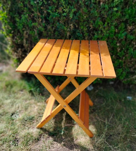 Small wooden folding slatted