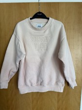 Zara Girls Light Pink Jumper Size 8-9