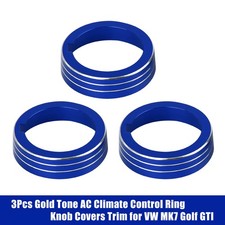 3pcs Blue Car AC Climate