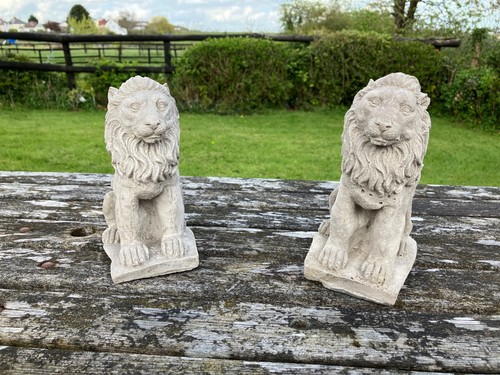 Two rustic looking stone - x,