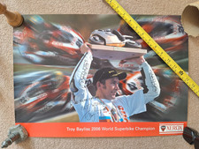 2006 Troy Bayliss Signed Xerox Ducati Poster World Superbike Champion