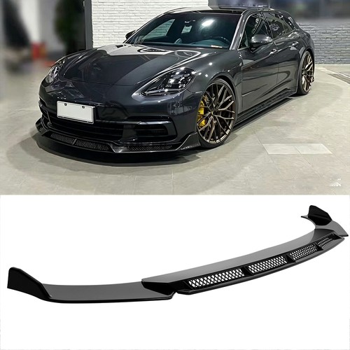 Gloss black front bumper lip - gloss,