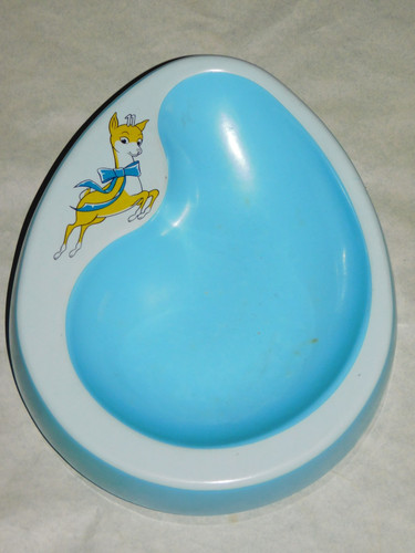 Pub ashtray babycham blue - pub,