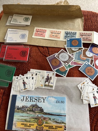 Guernsey jersey stamps - guernsey,