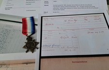 WW1 1915 Star Medal, Pte Sims