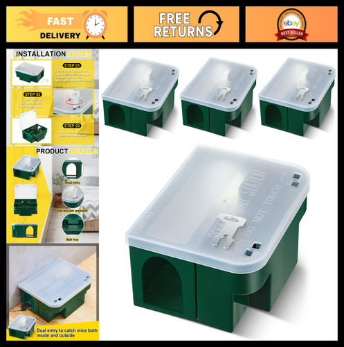 Pack rat bait station with - rat,
