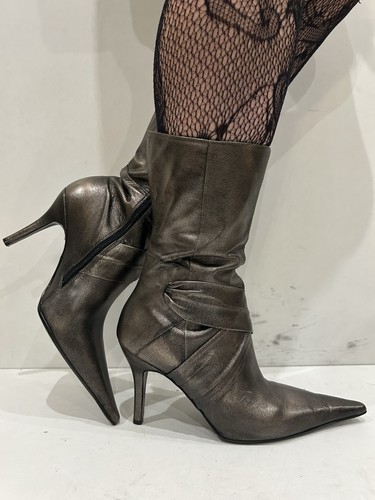 Faith boots metallic silver - faith,