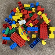 Collection of Duplo.  Wheels, assorted shapes