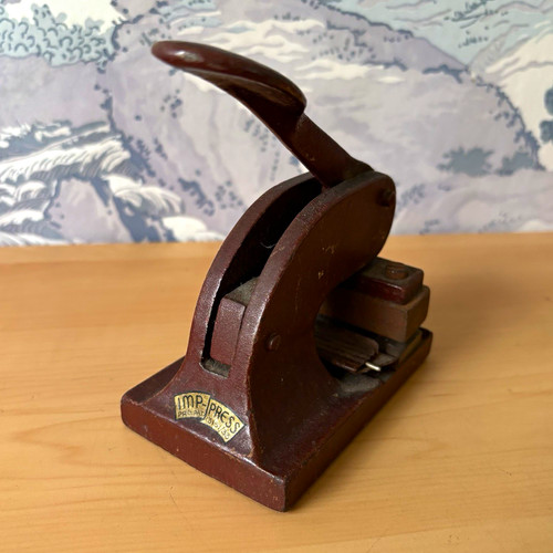 Vintage imp press embossing - imp-press,