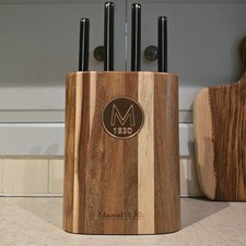 Wooden Knife Block Without