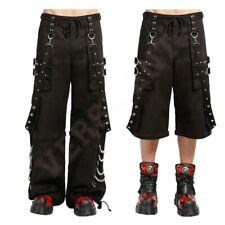 Men's Gothic Pants Black Jam Cyber Chain Electro Jeans Punk Rock Cotton Trousers
