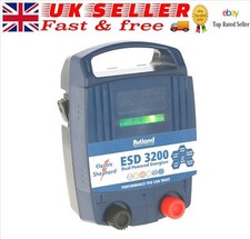 Rutland ESD 3200 Dual Powered Energiser Powerful Temporary / Permanent fencing