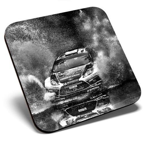 Square single coaster - coaster, bw